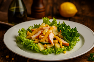 Салат с копченой куриной грудкой, весовое