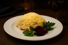 Салат из отварной свеклы с сыром и сметаной, весовое