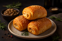 Слойка фирменная с мясом, 50 г