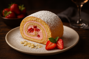 Рулет клубничный, весовое