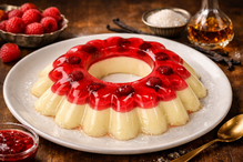 Десерт панна-котта ванильная с фруктовым желе, весовое