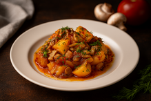 Жаркое с грибами