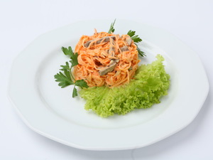 Салат из моркови по-корейски с говядиной, весовое