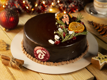 Торт Медовик с малиной (новогодний),1700г