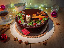 Торт Монблан (новогоднее оформление), 1500г